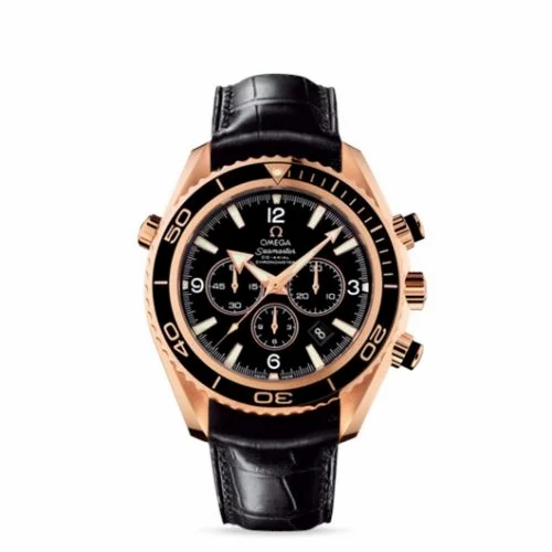 Omega Seamaster Planet Ocean 600M Co-Axial 45.5 Chronograph Red Gold / Black / Alligator 222.63.46.50.01.001 (22263465001001)